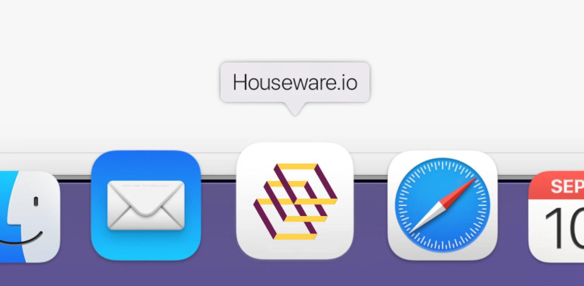 Houseware.io app icon in dock