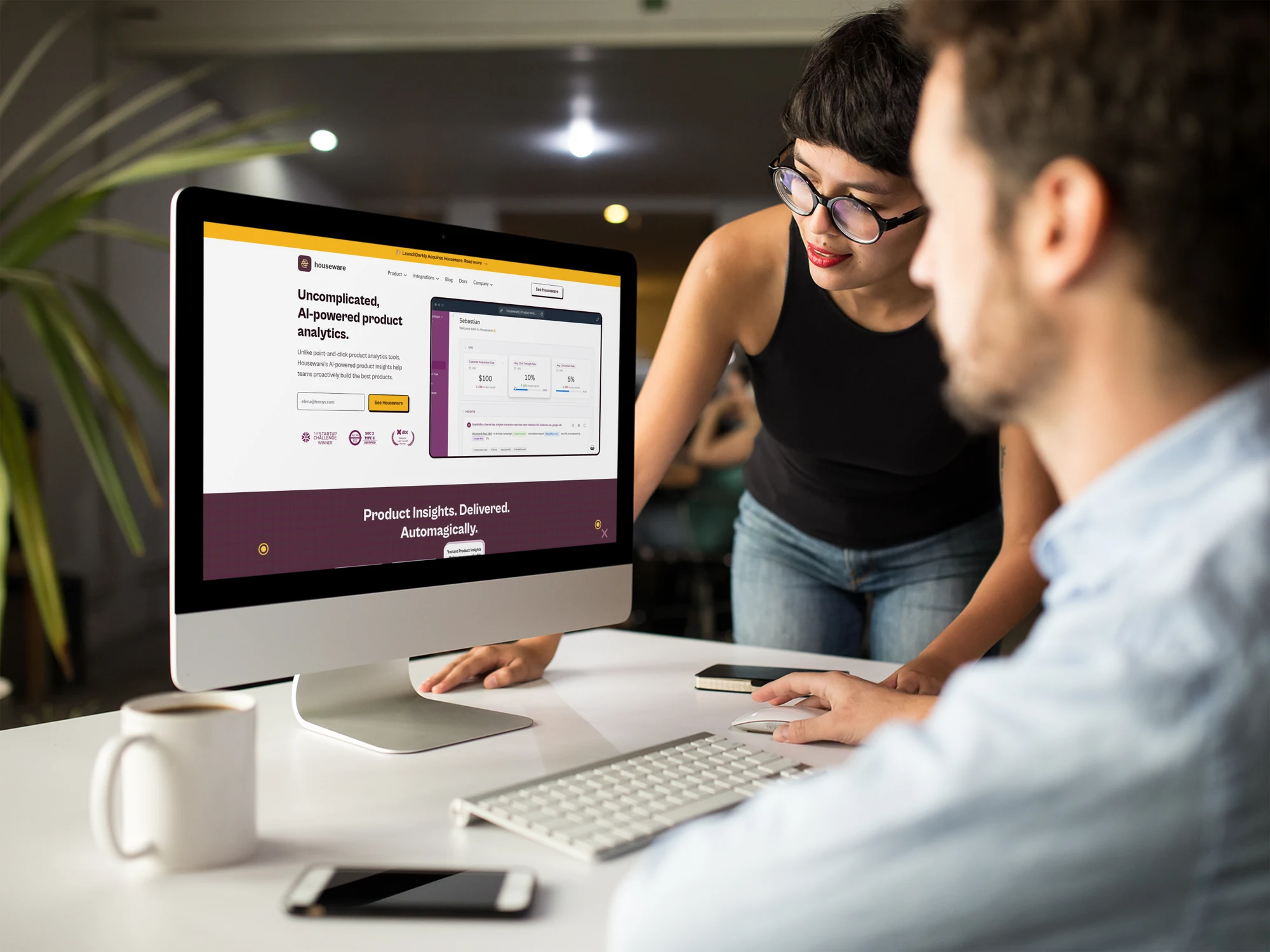 Houseware product on desktop screen