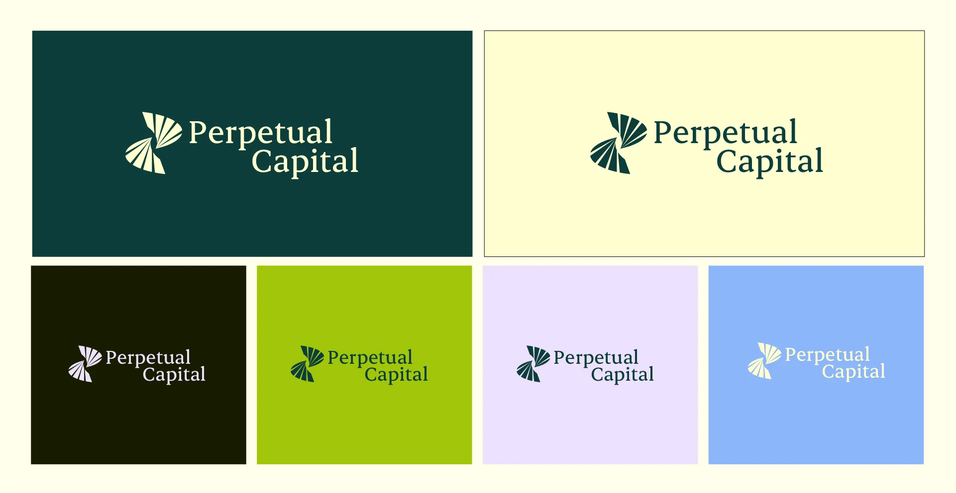 Perpetual Capital logo color variations