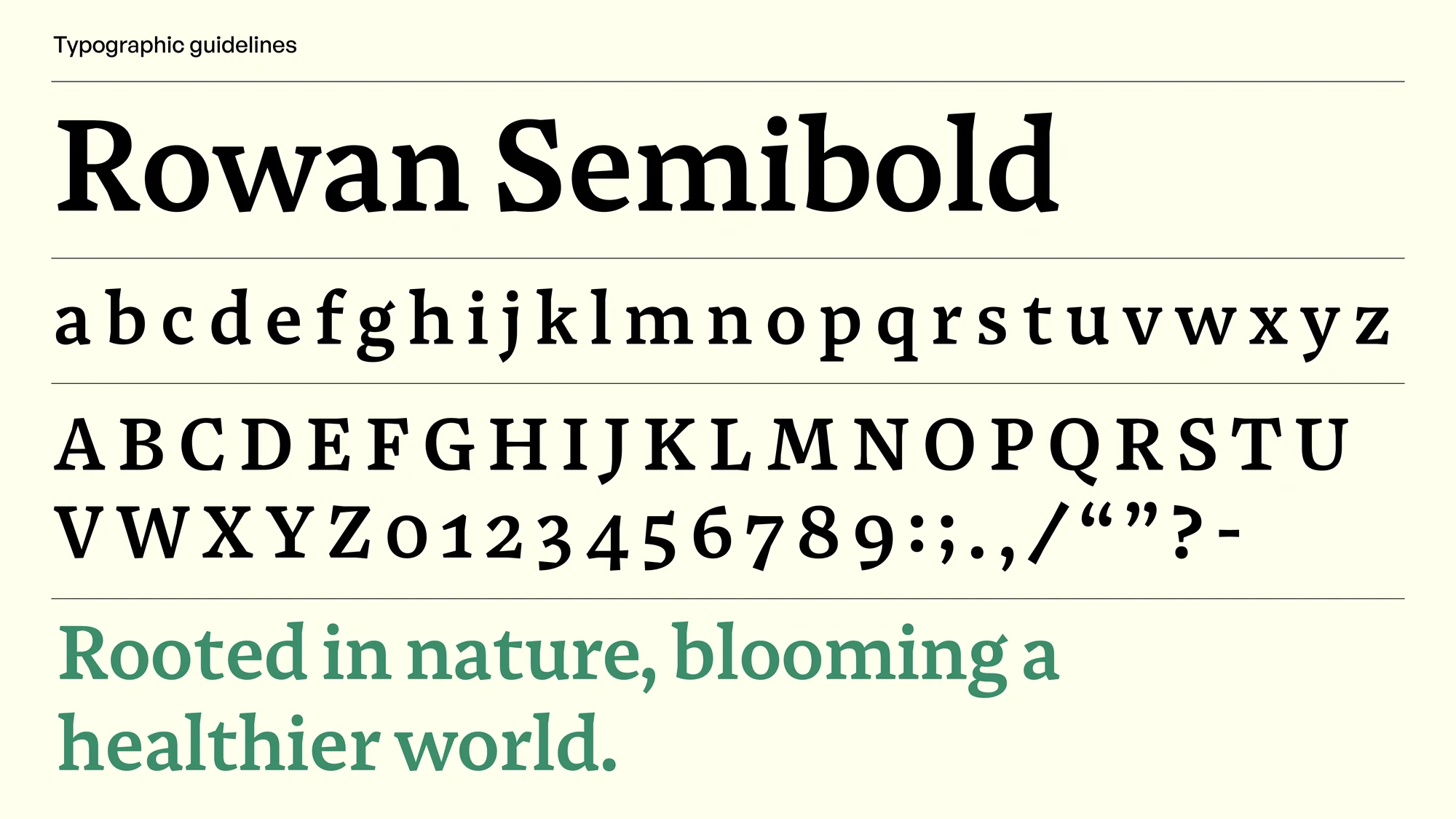 Jadein typographic guidelines — Rowan Semibold