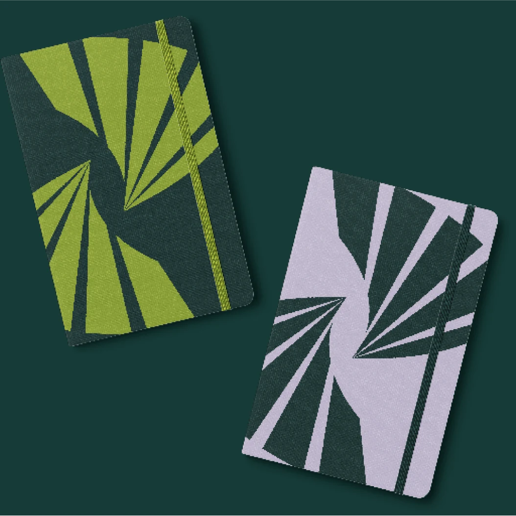 Perpetual Capital patterned notebooks